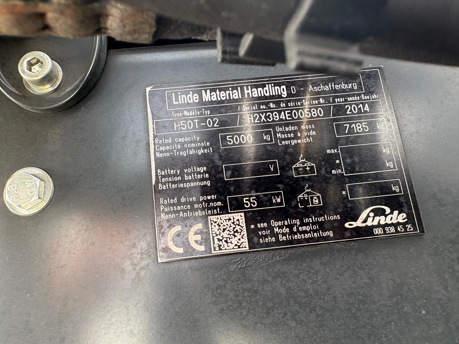 Fahrzeugabbildung Linde H50T-02 | 5t | Triplex 5.000 mm | Nur 8.256h TOP
