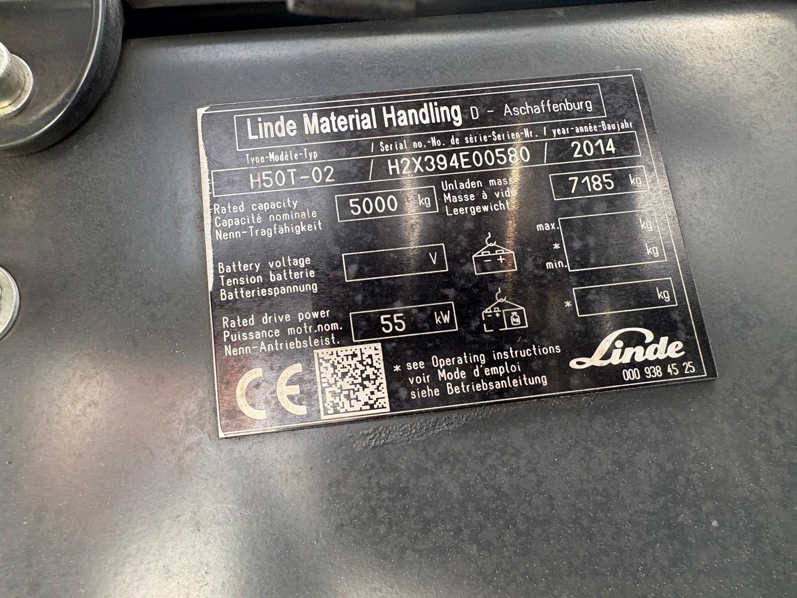 Fahrzeugabbildung Linde H50T-02 | 5t | Triplex 5.000 mm | Nur 8.256h TOP